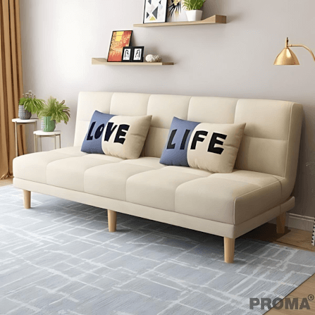 [Pre-order] โซฟาเบด PROMA-SF59-01 120 ซม. สีครีม_9